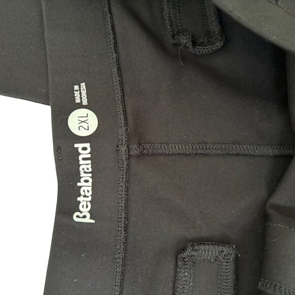 Betabrand Women's Black Pull on  Bootcut Stretchy Dress Pants Size 2XL - Picture 9 of 10